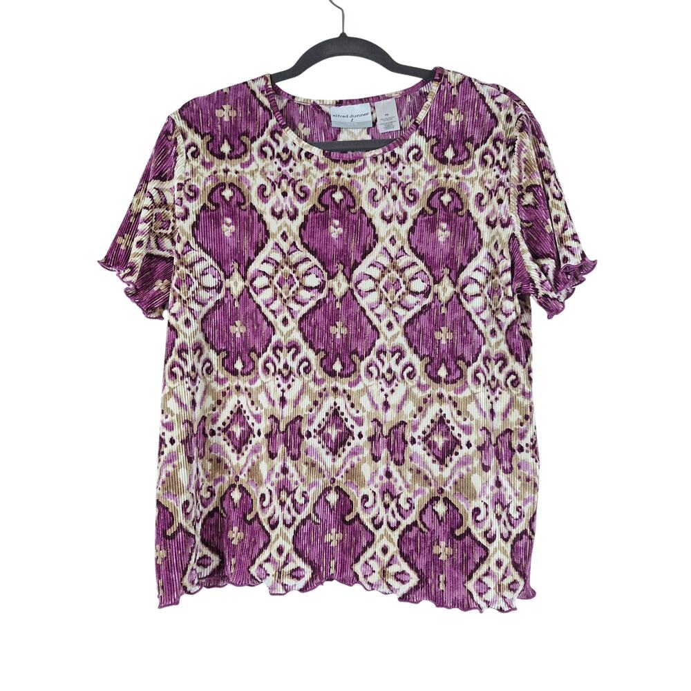 Alfred Dunner women's top PS purple/beige